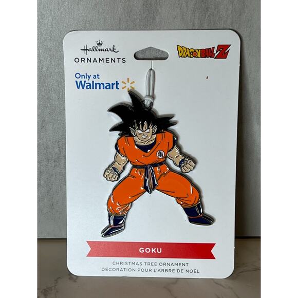 Dragonball Z Goku Hallmark Flat Metal Enameled Christmas Ornament NEW - Picture 1 of 1